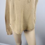 Lauren Ralph Lauren Waffle Knit Pullover Hoodie Women's Sz Medium Tan/brown Brown Photo 2