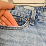 Gap  Real Straight Rolled Hem Mid Rise Jeans Womens 26 Blue Denim Distressed Photo 6