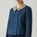 Vintage 50's/60's AnR Jr Navy Blue Lace Photo 0