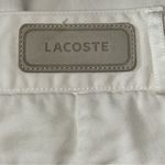 Lacoste  Women’s Size 38 4 White Cotton Bermuda Shorts Photo 2
