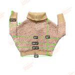 Love Tree  Camel High Neck Full Zip Faux Fur Sweater. Photo 10