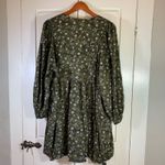 Old Navy  XXL Dress Floral Print Long Sleeve Boho‎ Green Casual Women's Photo 1