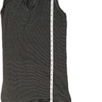 Old Navy Luxe Black & White Striped Round Keyhole Neck Sleeveless Tank Top XS Photo 4
