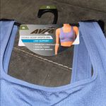 Avia  Women's Light Blue Double Scoop -Low Support Sports Bra Photo 1