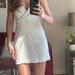 Princess Polly White Halter Neck Dress Photo 1