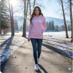 The North Face  Hoodie Womens Medium Pink Half Dome Pullover Kangaroo NF0A3VH2 Photo 11