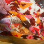 NEW Boho Aztec fleece 1/4 zip long sleeve pull over size XXL junior Orange Photo 2