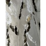 ARROGANT CAT Lace Charm Gold Embellished Jingling Leafs Rave Club Vest Size XS/S White Photo 10