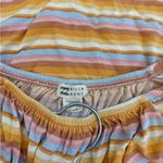 Billabong  Multicolor Striped Women’s Top Medium Colorful Summer Beach Orange Photo 2