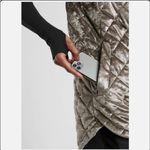 Athleta Whisper Metallic Velvet Insulated Quilted Vest Coffee House, XS Photo 3