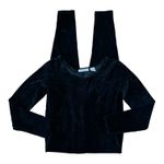 Ann Taylor Vintage 90’s black velvet full Catsuit Bodysuit Zenrai Cat Woman S Photo 6