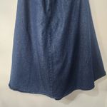 DenimMoves A Line Denim Button Down Skirt Blue Size L Photo 5