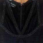 Bebe  Mesh Studded Bandage Bodycon‎ Sleeveless Mini Dress Black Size Small Photo 5
