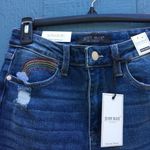 Judy Blue NEW Women's Size 27 Rainbow Embroidered High Waisted Jeans Photo 4