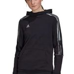 Adidas SET Tiro Hoody and Sweatpant Set Womens Size Large Purple Tartan NWT Photo 2