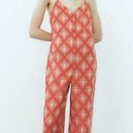 ZARA NWT The Jami Jumpsuit Wide Leg Open Back 100% Cotton V-Neck Photo 0