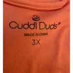 Cuddl Duds  3X Open Tie Dye Kimono Cardigan‎ Orange Pink Pockets Groovy Resort Photo 3