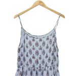 Roller Rabbit  August Dakota Mini Dress Light Blue & Red Batik Print Size Small Photo 7