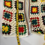 Grandma square Knit Colorful Crochet Open Photo 7