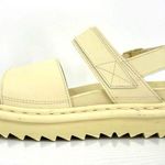 Dr. Martens Voss Mono Sandals Toile Cream Monochrome Pastel Yellow Soft Girl 9 Photo 4