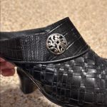 Brighton EUC Black Woven Mules with Silver Accent Sz 8 Photo 8