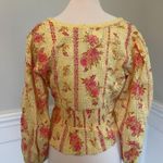 Free People NEW  BLOSSOM COTTON EYELET TOP SIZE L! Photo 6