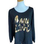Motherhood Maternity Womens Baby Love Sequin Sweatshirt - Sz XL Photo 0