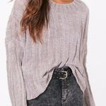 Boohoo Crop Rib Chenille Sweater Photo 0