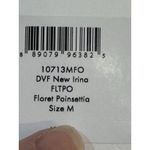 Diane Von Furstenberg  New Irina Wrap Dress Floret Poinsettia Size Medium DVF Photo 7