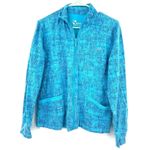 Reebok  Size Large‎ Jacket Blue Zip Up Stretch Activewear Athletic Gym Outerwear Photo 0