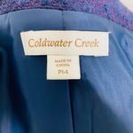 Coldwater Creek  Purple Tweed Career Blazer Jacket Womens Acrylic Wool Blend P14 Photo 5