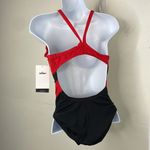 Nike  Swim Hydrastrong Black and Red Swimsuit size 4 new with tags Photo 2