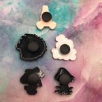 Boutique Shoe Charm Set Namaste Motivational Quotes Mushrooms Photo 6