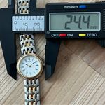 Seiko Vintage Ladies Watch Two-Tone Bracelet White Dial New Crystal New Battery Photo 12