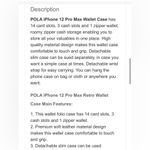 Pola Woven Leather Detachable Strap IPhone holding Wallet Photo 2