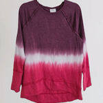 Knox Rose  Tie Dye Sweatshirt Tunic Top Boho Western Purple Pink Size Small S Photo 0