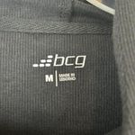 Bcg Black Hoodie Pullover Jacket Size M Lesotho White Piping Trim Athleisure NWT Photo 3
