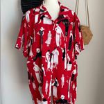 Susan Graver  Style Asian Japanese Ladies Print Button Top Shirt, Size XL Photo 0