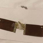 Ettika NWT  Brown Studded Faux Suede Choker Necklace Photo 2