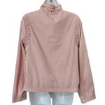 Vintage Nordstrom Baby Pink Light Windbreaker Ruffle Mock Neck Jacket size M / L Size M Photo 8