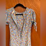 Faithfull the Brand Faithfull The Brand Anthropologie Erin Midi Dress Blue Floral Size 4 Photo 7