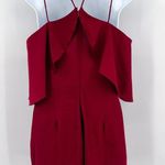 Urban Outfitters Magnolia South Embroidered Floral Ruffle Halter Tie Flounce Romper Playsuit Photo 2