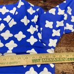 JUDE CONNALLY Lexie Blue‎ Tossed Star 3/4 Bell Sleeve V Neck Dress Size M Blue Size M Photo 3