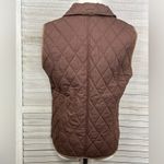 L.L.Bean  Women's Insulated Quilted Vest Brown/Multi Plaid-Small Photo 2
