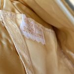 Vintage Gold Beaded Evening Bag Art Deco Flapper Hong Kong Kiss Lock Chain Photo 5