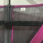 Metallic magenta ruffle dress Size XL Photo 2