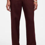 Madewell  women’s The Easy Pull-On Pant 100% Linen brown Size M NWT Photo 0