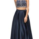 Dancing Queen Navy Two Piece Prom Dress Photo 0