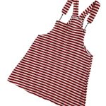 Vtg red & white striped overall tank top Photo 13