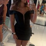 Sparkly black hoco dress Size 8 Photo 0